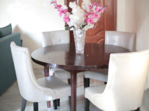 Modern, Designed dining chair and table